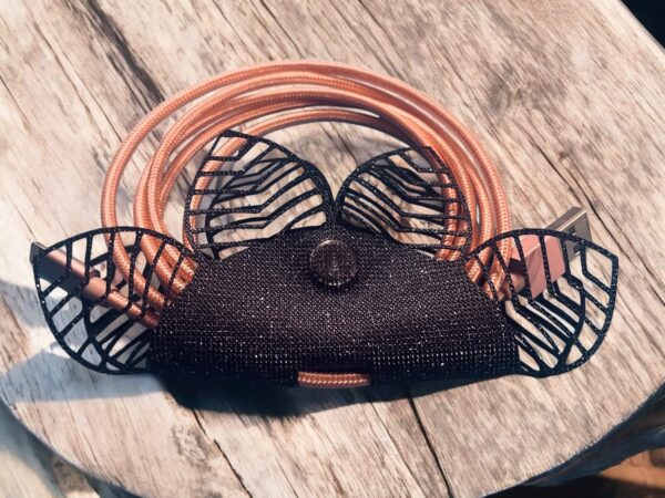 Attache câble fleur 2