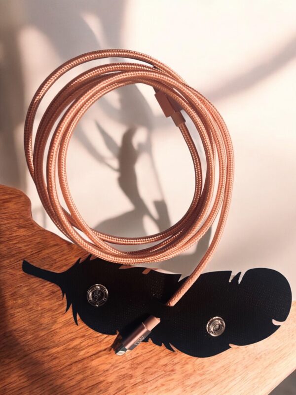 Attache câble plume