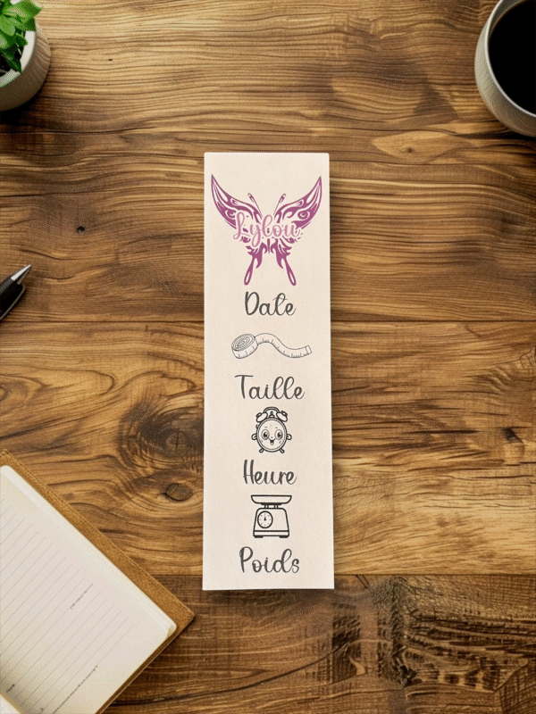 Marque-page faire-part