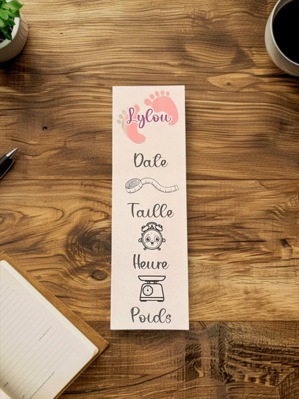 Marque-page faire-part