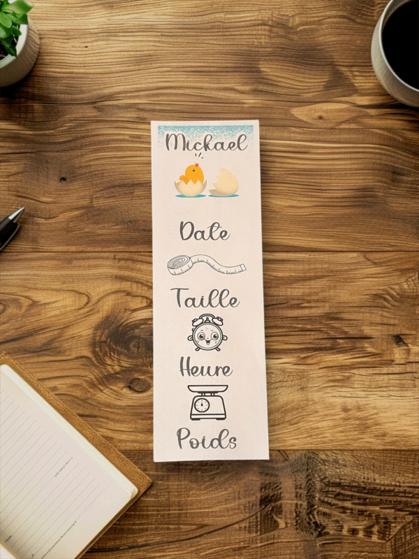 Marque-page faire-part