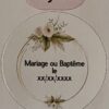 Etiquettes mariage ou baptême