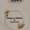 Etiquettes mariage ou baptême