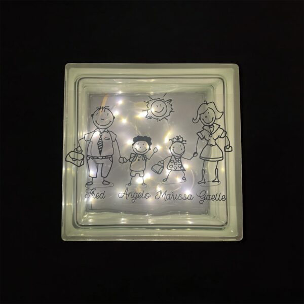 lampe-verre-personnalisation-brin-lydie Lampe brique de verre famille