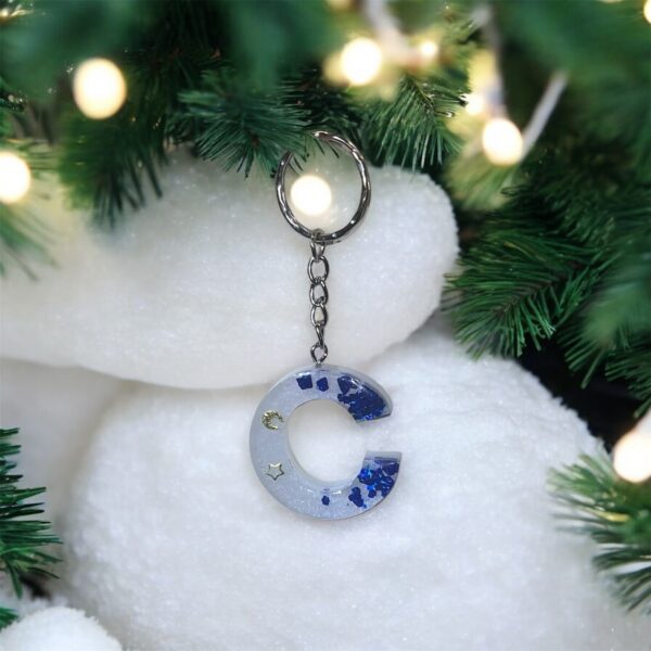 Porte clé Bleu et blanc