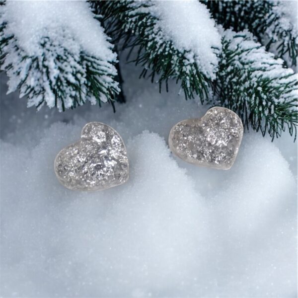 Coeur clou argentées