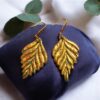 Boucles d'oreilles feuilles